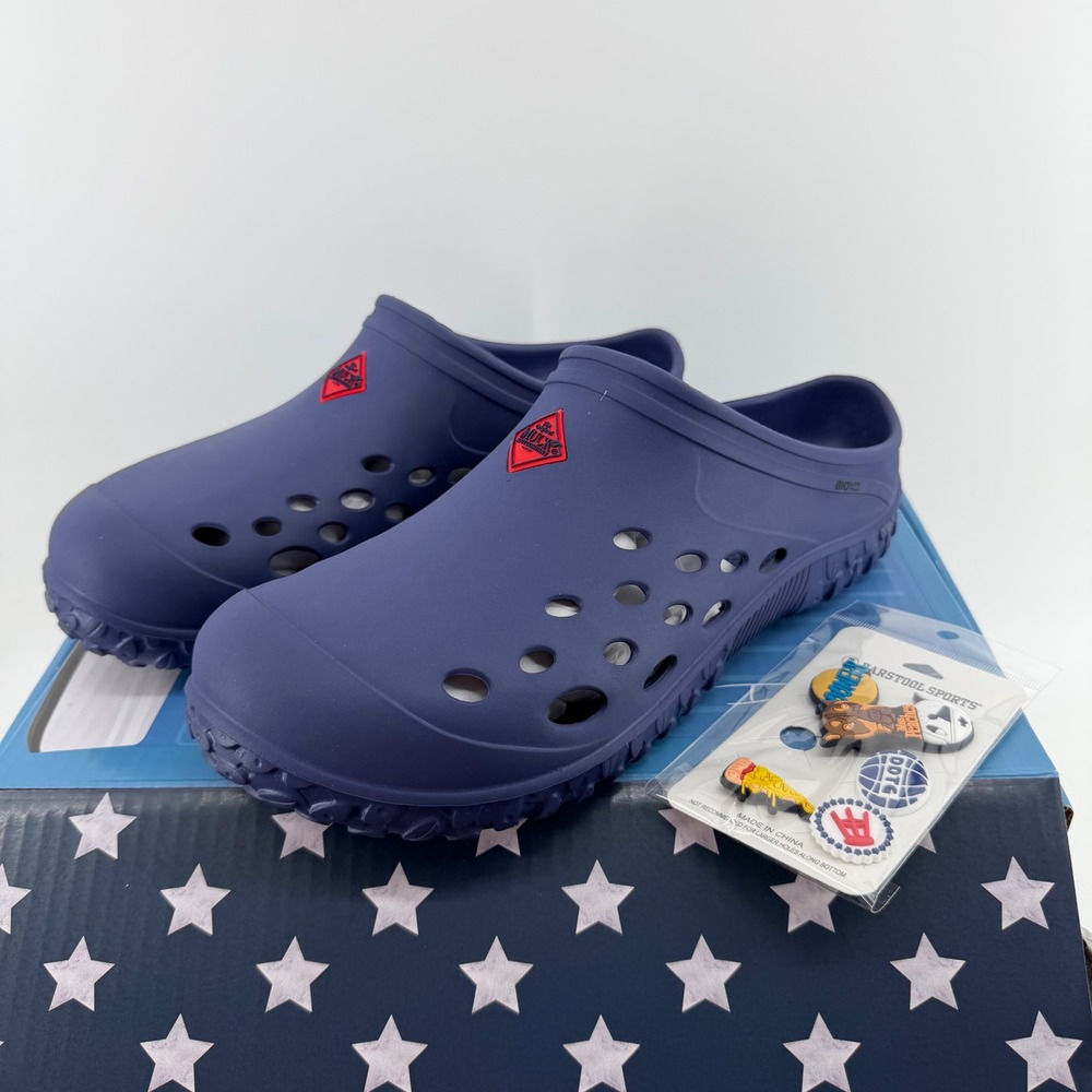 Muck Boot Co x Barstool Sports Dave Portnoy Muckster Lite Clog Navy Blue Mens 8